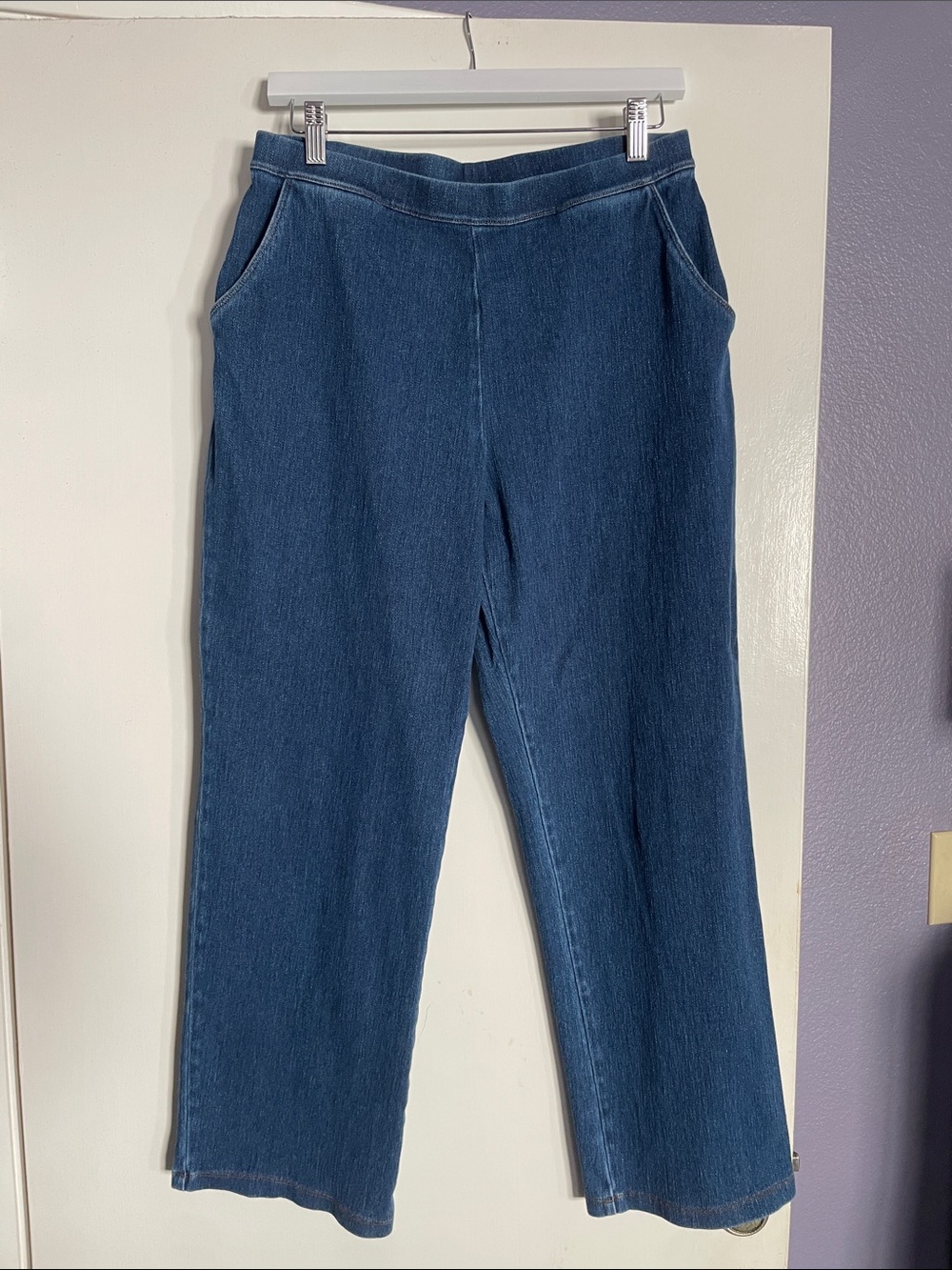 L.L. Bean Women's Dark Blue Straight-Leg Jeans